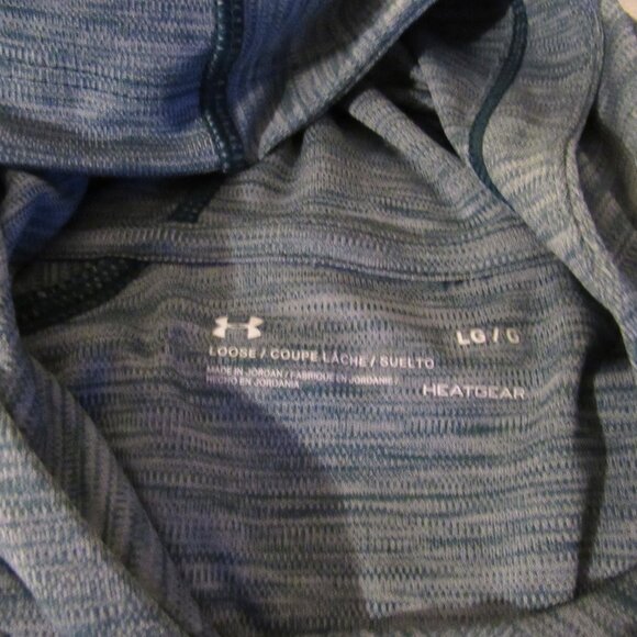 Under Armour Blue Hooded Long Sleeve Shirt  USED  Large - Picture 6 of 9